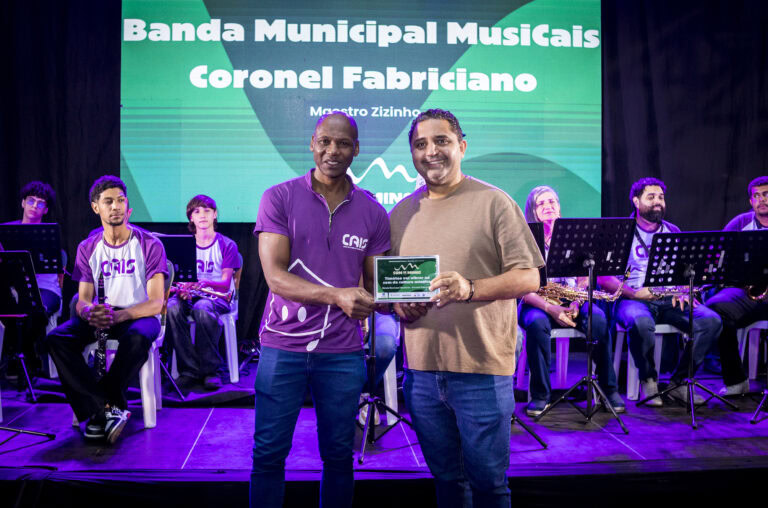 Apresentação da Banda Municipal Musicais Coronal Fabriciano no evento Som de Minas.
